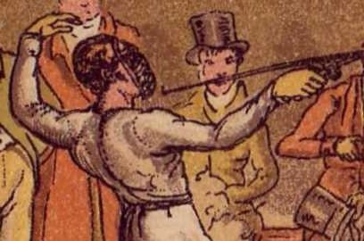 Fencer with Mask, 1821